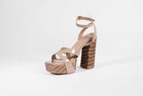 Sky High Platform Sandals Taupe