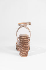 Sky High Platform Sandals Taupe