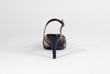 Dome Slingback Pumps Black