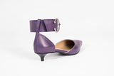 Buckled Kitty Pump Indigo Purple