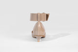 Buckled Kitty Pump Taupe