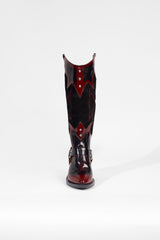 Spade Boots Burgundy