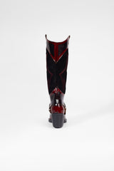 Spade Boots Burgundy