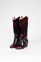 Spade Boots Burgundy