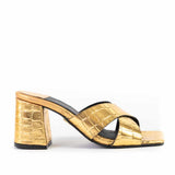 Crossover Mules Gold