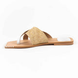 Petal Flat Slippers White