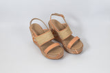 Sahar Wedge Sandals Peach