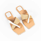 Petal Flat Slippers White