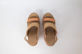 Sahar Wedge Sandals Peach