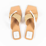 Petal Flat Slippers White