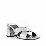 Crossover Mules Silver