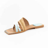 Kira Flat Slippers Blue
