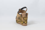 Sahar Wedge Sandals Black