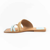 Kira Flat Slippers Blue