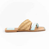 Kira Flat Slippers Blue