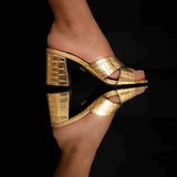 Crossover Mules Gold