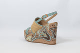 Sahar Wedge Sandals Blue