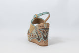 Sahar Wedge Sandals Blue