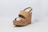 Sahar Wedge Sandals Peach