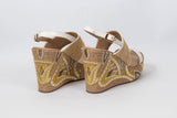 Sahar Wedge Sandals White