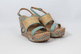 Sahar Wedge Sandals Blue