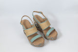 Sahar Wedge Sandals Blue