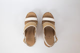 Sahar Wedge Sandals White