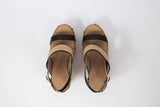 Sahar Wedge Sandals Black
