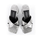 Crossover Mules Silver