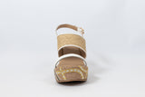 Sahar Wedge Sandals White