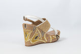 Sahar Wedge Sandals White