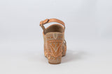 Sahar Wedge Sandals Peach