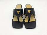 Tide Thong Mules Black
