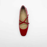 Double Crosser Ballet Flats Red