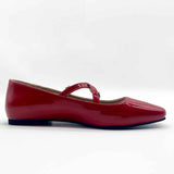 Double Crosser Ballet Flats Red