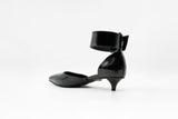 Buckled Kitty Pump Black