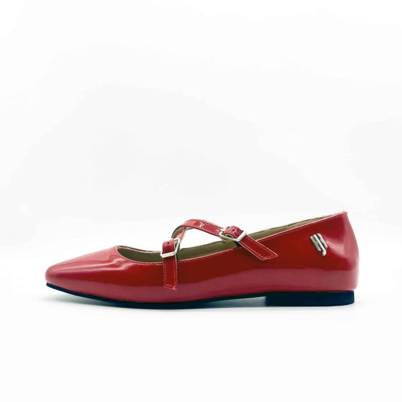 Double Crosser Ballet Flats Red - Image 2