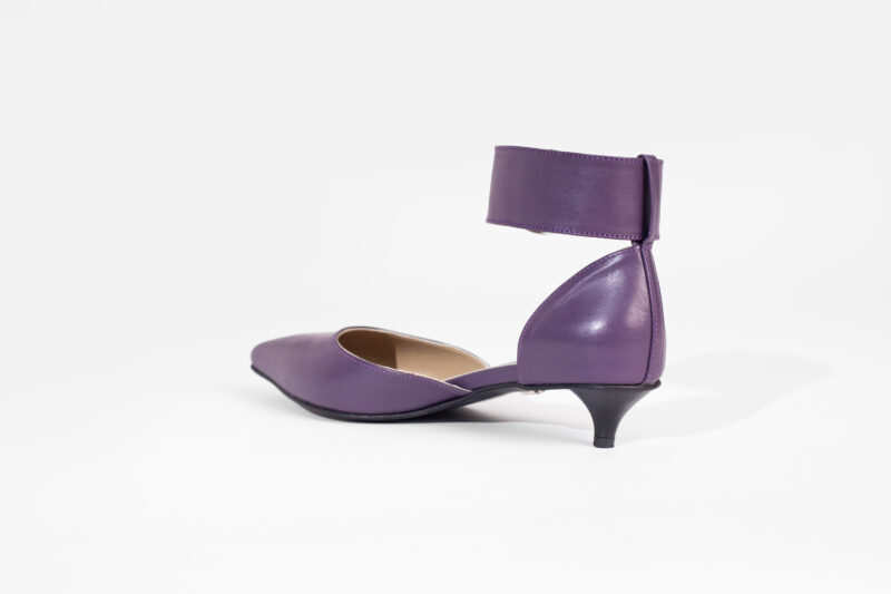 Buckled Kitty Pumps Indigo Purple - Image 6