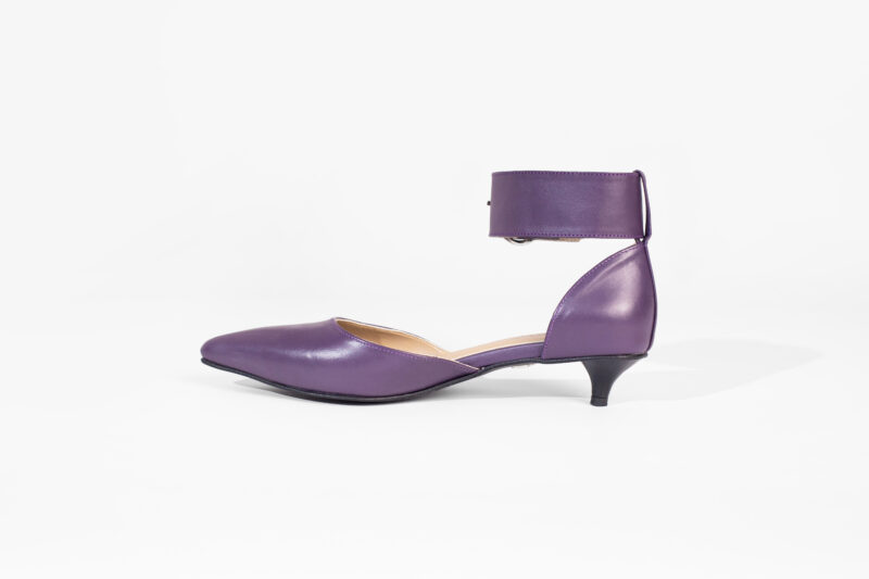 Buckled Kitty Pumps Indigo Purple - Image 5