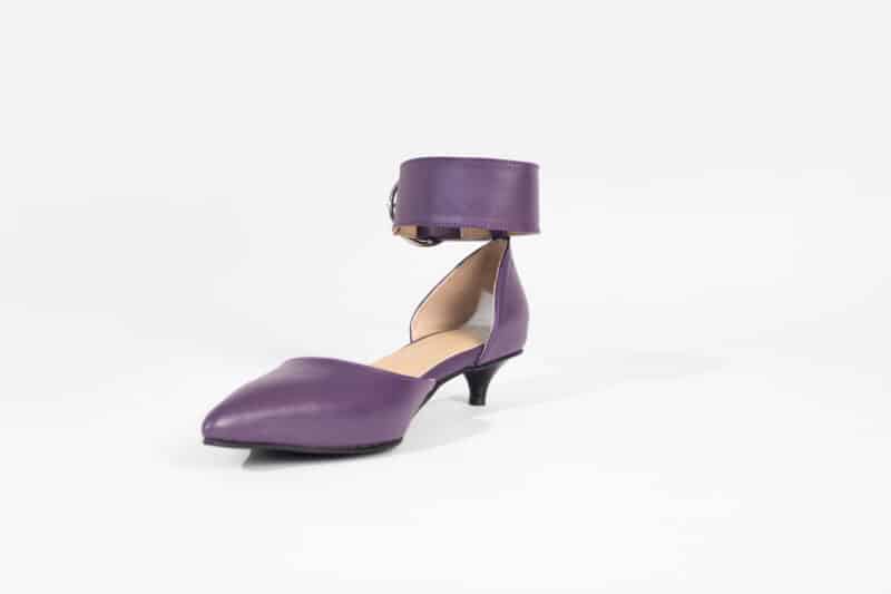 Buckled Kitty Pumps Indigo Purple - Image 4