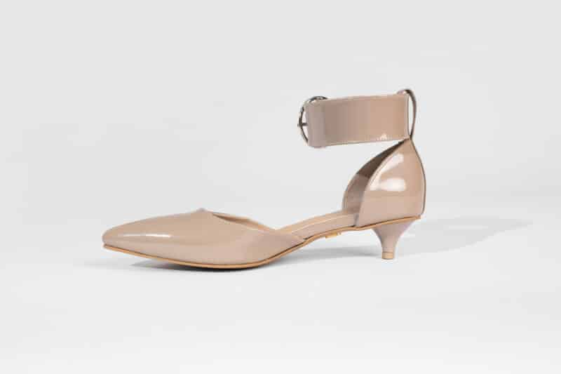 Buckled Kitty Pumps Taupe - Image 2