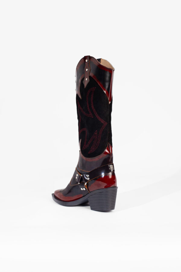 Spade Boots Burgundy - Image 7