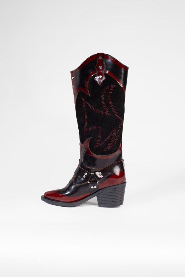 Spade Boots Burgundy - Image 6