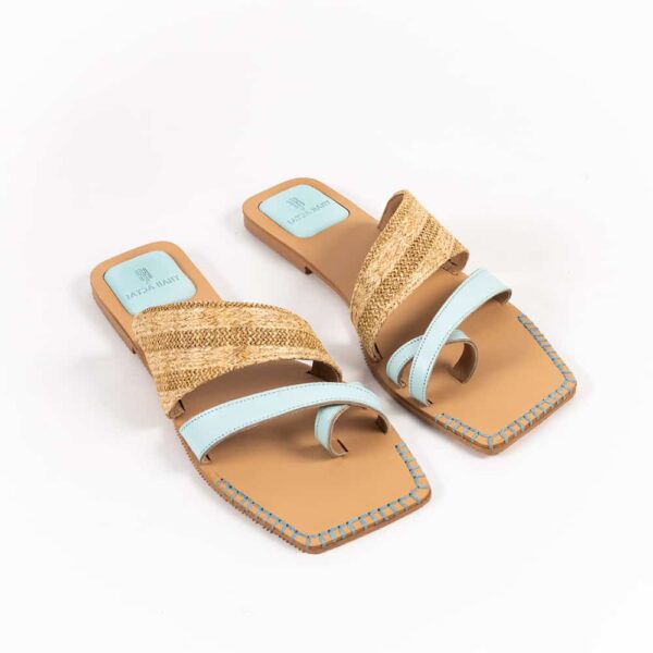 Kira Flat Slippers Blue