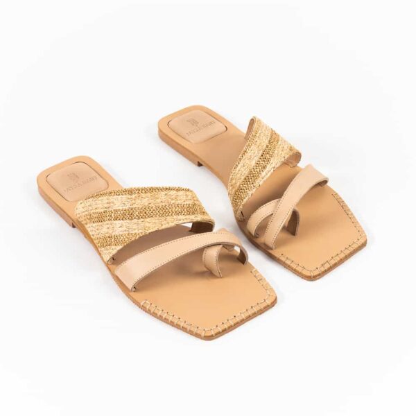 Kira Flat Slippers Nude