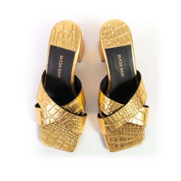 Crossover Mules Gold - Image 10