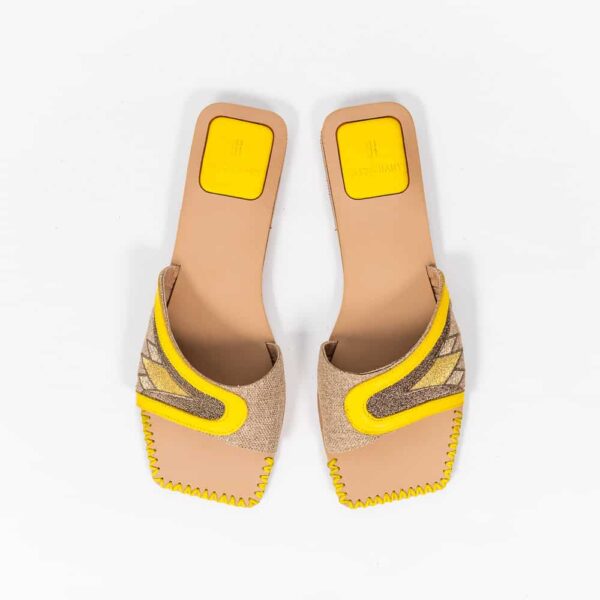 Sahar Slippers Yellow - Image 2