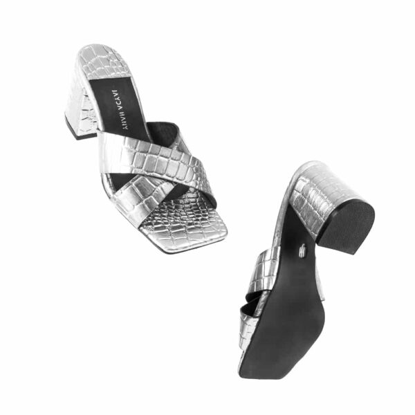 Crossover Mules Silver - Image 9