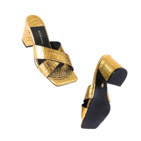 Crossover Mules Gold - Image 9