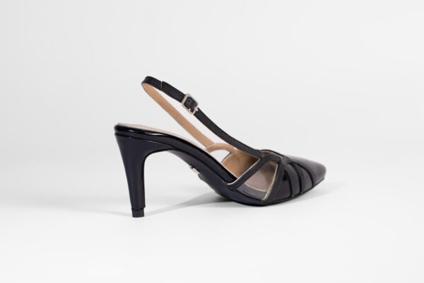 Dome Slingback Pumps Black - Image 4